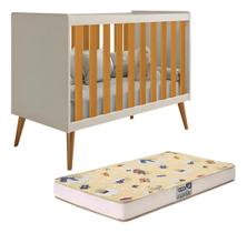 BERÇO RELLER ISIS AREIA/SAVANA COM COLCHAO 130x70x10 D18