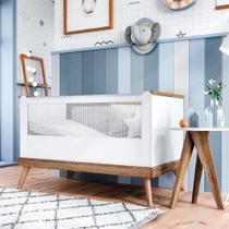 Berço Retrô Mini Cama 2 em 1 Com Colchão Canção de Ninar