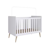 Berço Retro Mini Cama Pes Palito Branco - Completa Móveis