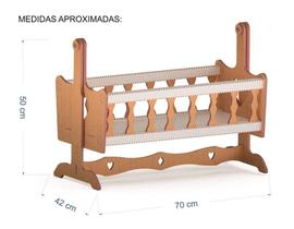 Berço Rocco Compatível Com Bebe Reborn B - Darama Berço Rocco Compatível Com Bebe Reborn B - Darama
