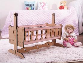 berço rocco para boneca até 60 cm compatível com bebe reborn r - darama