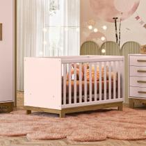 Berço Slim Vira Cama Evolutivo Com Grades De Proteção Removível