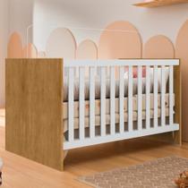 Berço Sofá e Mini Cama 76x133x76 Cm Jujuba Nature/Branco Berço Sofá e Mini Cama 76x133x76 Cm Jujuba Nature/Branco