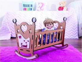 Berço star para boneca até 60 cm compatível com bebe reborn p - darama