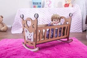 Berço star para boneca até 60 cm compatível com bebe reborn r - darama Berço star para boneca até 60 cm compatível com bebe reborn r - darama