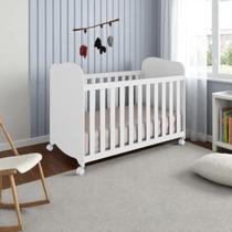 Berço Uli Americano Infantil Bebê 100% MDF - Certificado - Branco