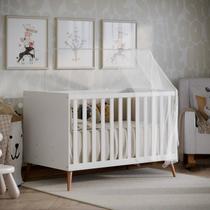 Berço Vira Cama Retrô Estilo Americano Com Grade De Proteção Removível Berço Vira Cama Retrô Estilo Americano Com Grade De Proteção Removível