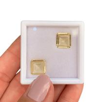 Berilo Amarelo Asscher Par 6,10ct