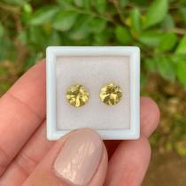 Berilo Amarelo Brilhante ø6,8mm Par 2,03ct