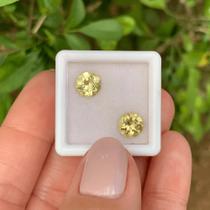 Berilo Amarelo Brilhante ø7mm Par 2,11ct