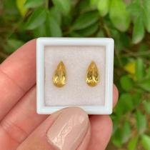 Berilo Amarelo Gota Par 1,88ct