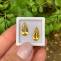 Berilo Amarelo Gota Par 4,21ct