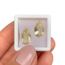 Berilo Amarelo Gota Par 4,64ct