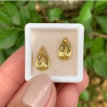 Berilo Amarelo Gota Par 4,75ct