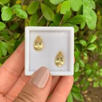 Berilo Amarelo Gota Par 6,27ct