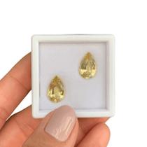 Berilo Amarelo Gota Par 6,99ct