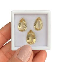 Berilo Amarelo Gota SET 11,12ct