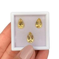 Berilo Amarelo Gota SET 6,11ct