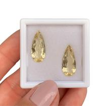 Berilo Amarelo Lágrima Par 8,59ct