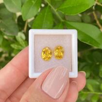 Berilo Amarelo Oval Par 2,10ct