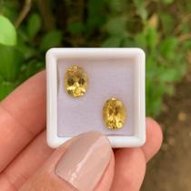 Berilo Amarelo Oval Par 3,29ct