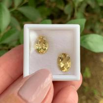 Berilo Amarelo Oval Par 3,97ct