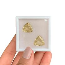 Berilo Amarelo Triangular Par 13,72ct