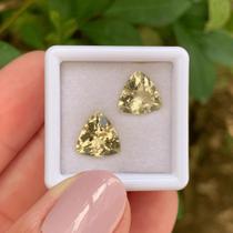 Berilo Amarelo Trillion Par 4,25ct
