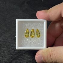 Berilo Facetado Gota Trio 6x12mm - 3 Pedras Berilo Facetado Gota Trio 6x12mm - 3 Pedras