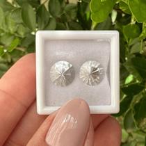 Berilo Incolor Brilhante 9mm Par 4,94ct