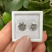 Berilo Incolor Brilhante ø9mm Par 3,96ct