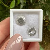 Berilo Incolor Brilhante ø9mm Par 4,60ct