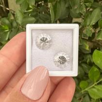 Berilo Incolor Brilhante ø9mm Par 4,70ct