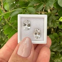 Berilo Incolor Oval Par 4,73ct