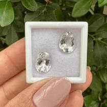 Berilo Incolor Oval Par 4,89ct