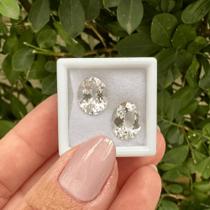 Berilo Incolor Oval Par 6,39ct