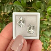 Berilo Incolor Oval Par 6,56ct