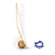 Berimbau Infantil em Biriba Original + Pandeirola Infantil - BAHIA