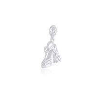 Berloque 3D Sapato Salto Prata 925 Berloque 3D Sapato Salto Prata 925