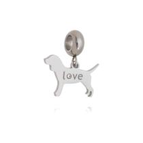 Berloque aco inox cachorro Berloque aco inox cachorro