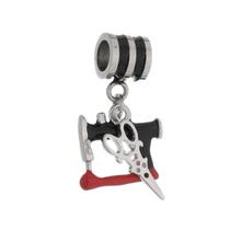 Berloque aco inox maquina e tesoura Berloque aco inox maquina e tesoura