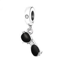 Berloque AMO ÓCULOS DE SOL em Prata S925 para pulseiras modelo Pandora ou Vivara