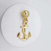 Berloque âncora banhado a ouro 18k