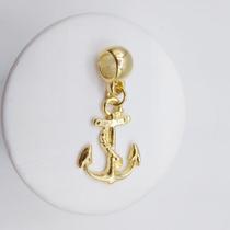 Berloque âncora banhado a ouro 18k