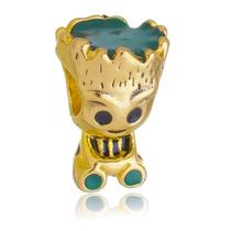 Berloque Baby Groot Marvel Separador Banhado a Ouro 18k Berloque Baby Groot Marvel Separador Banhado a Ouro 18k
