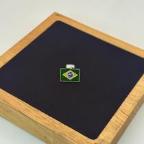 Berloque Bandeira do Brasil Prata 925