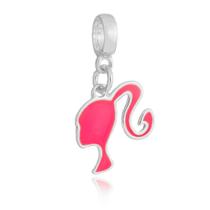 Berloque Barbie Banhado a Prata 925