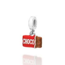 Berloque Barra De Chocolate Prata 925 Rommanel 840265 Berloque Barra De Chocolate Prata 925 Rommanel 840265