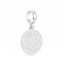 Berloque Bitcoin Cripto em Prata 925 Berloque Bitcoin Cripto em Prata 925