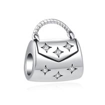 Berloque BOLSA COM ESTRELAS em Prata S925 para pulseiras modelo Pandora ou Vivara Berloque BOLSA COM ESTRELAS em Prata S925 para pulseiras modelo Pandora ou Vivara